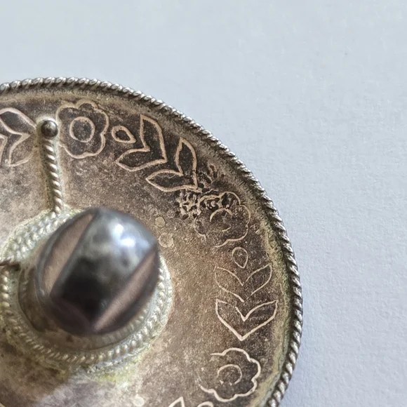 Vintage Mexican Hat Pendant Sterling signed Mexico Silver - Picture 3 of 7